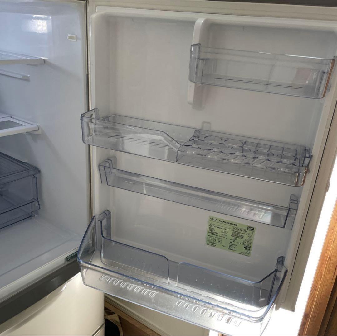 AQUA 冷蔵庫 AQR-KS27J N シャンパン 右開き 272L