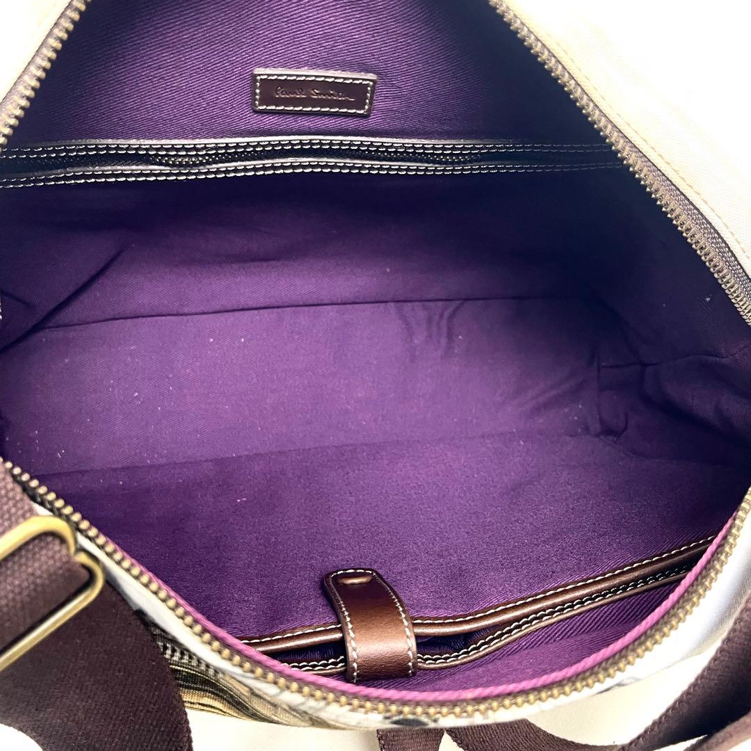 ポールスミス　ショルダーバッグ　ミニクーパー　トラベル　マルチカラー　キャンバス