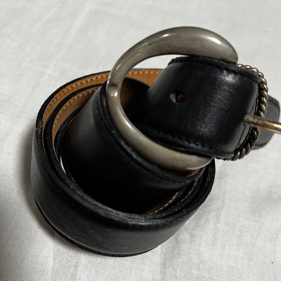 80s 90s Y2K USA製 Western belt vintage 本革