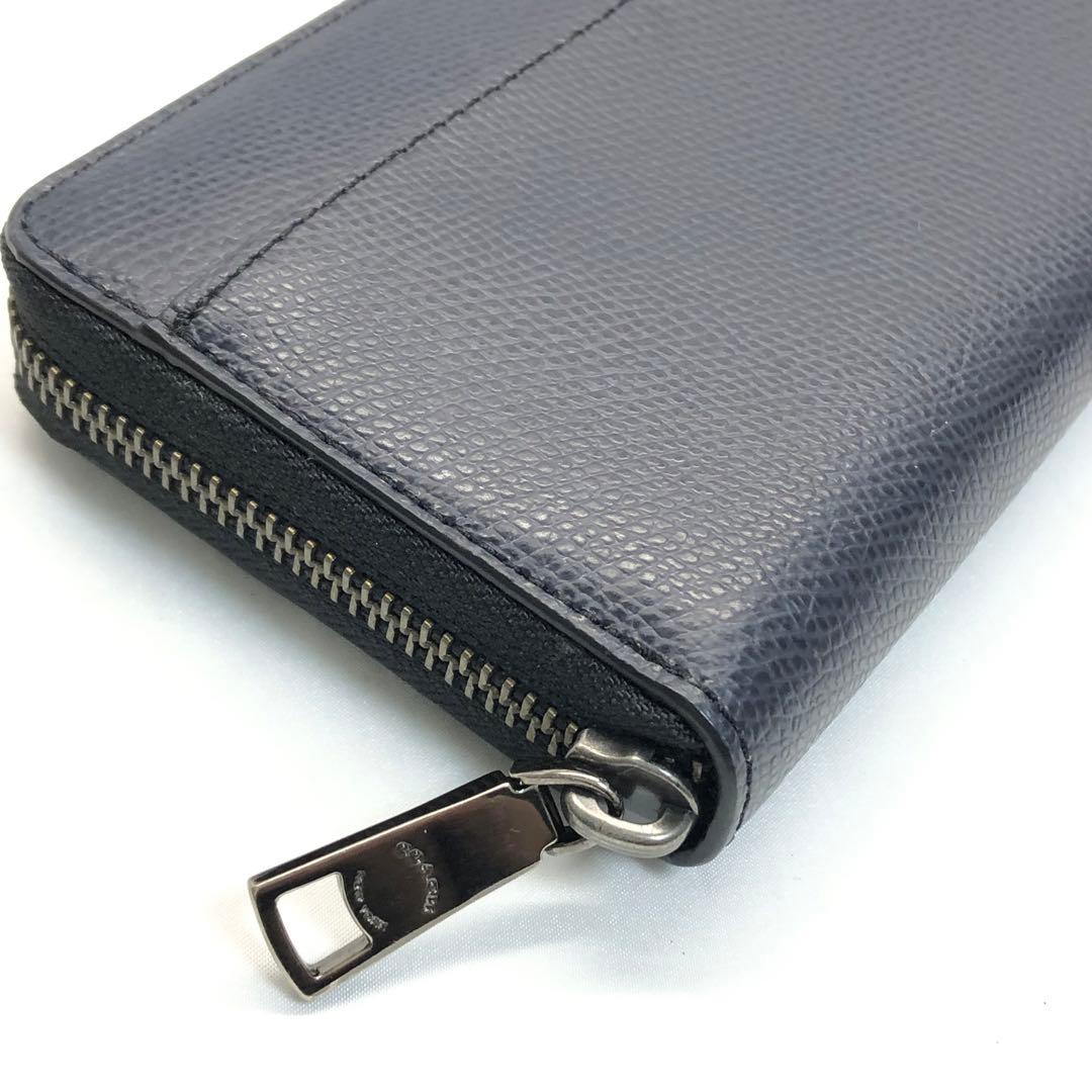 【極美品✨】　COACH コーチ　長財布　メンズ　ネイビー