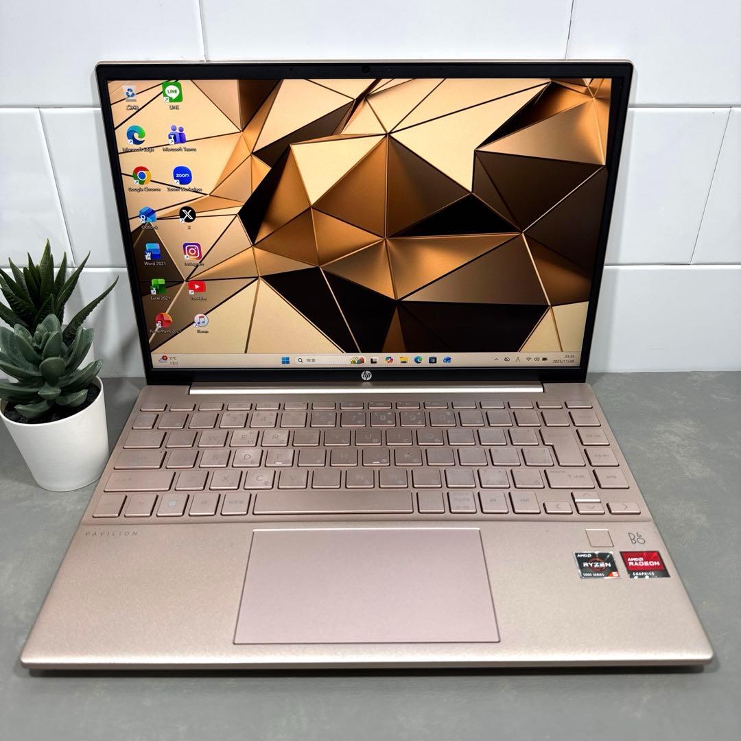 【希少】HPPavilionエアロピンクベージュ☘Ryzen5☘NVMe512