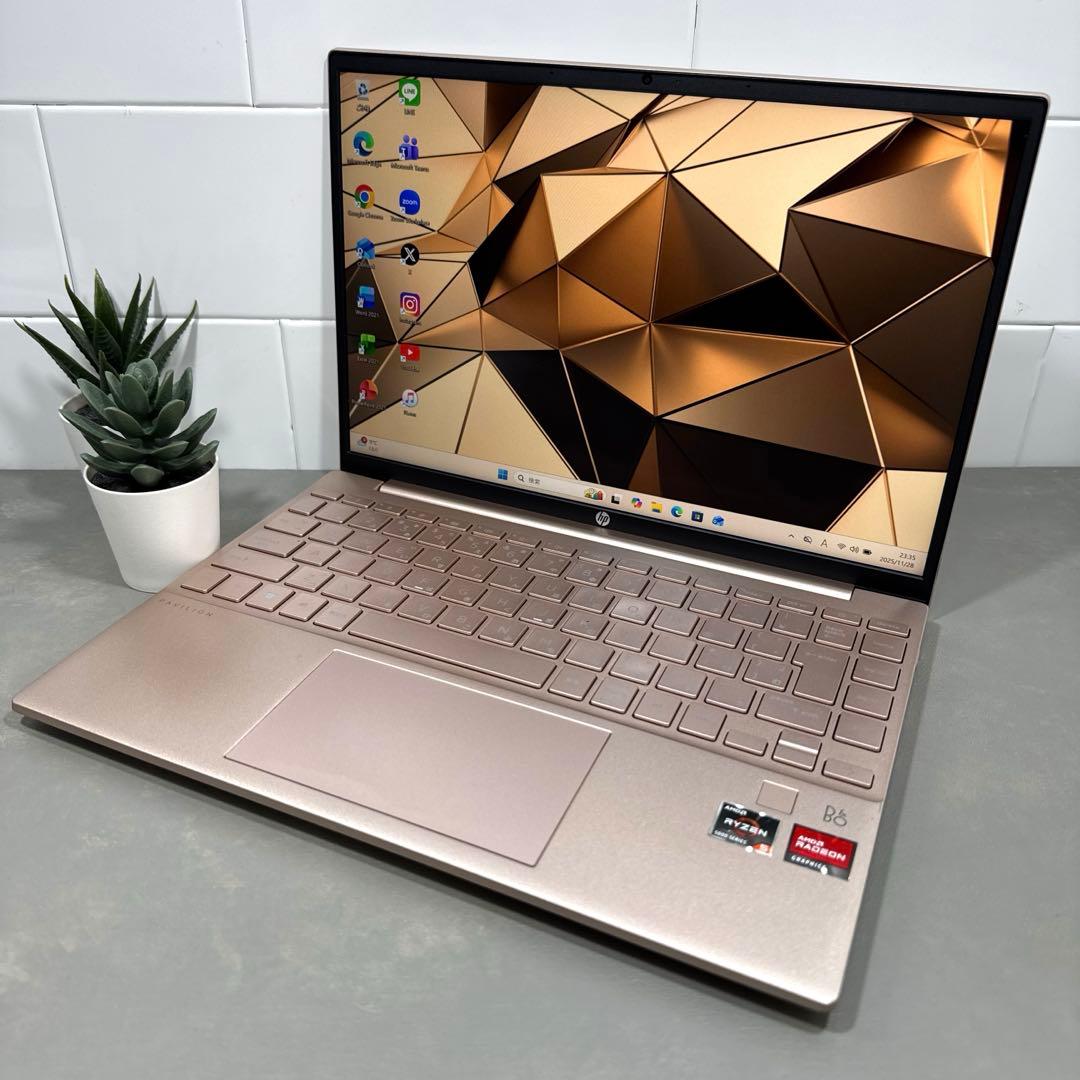 【希少】HPPavilionエアロピンクベージュ☘Ryzen5☘NVMe512