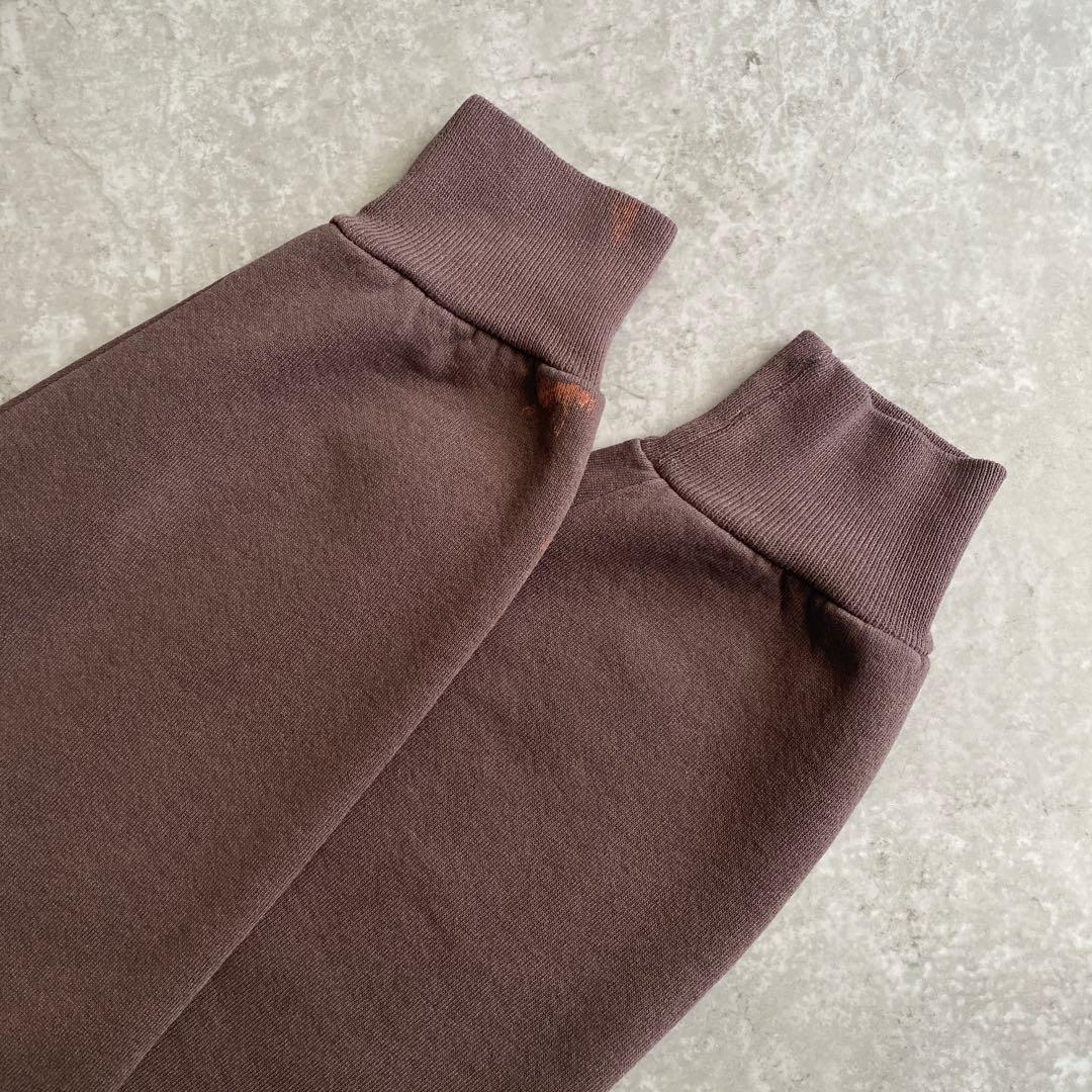 さと ラッセル 前V 無地 スウェット USA製 L モカブラウン