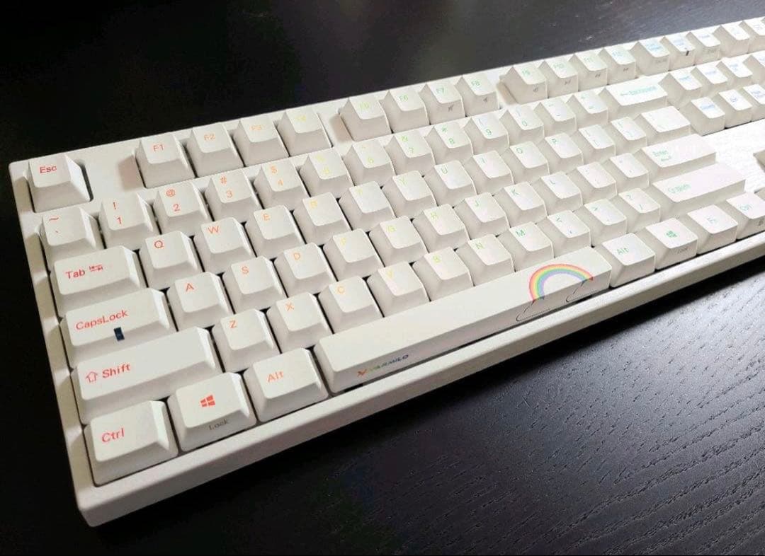 Varmilo VA108M レインボーホワイト US配列 銀軸