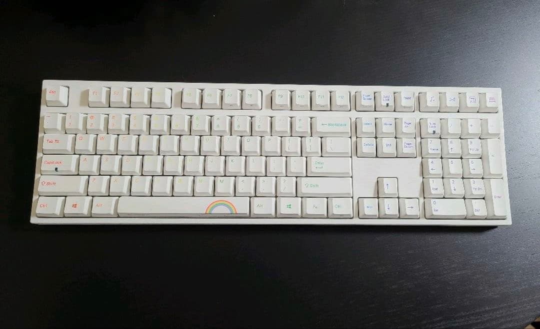Varmilo VA108M レインボーホワイト US配列 銀軸