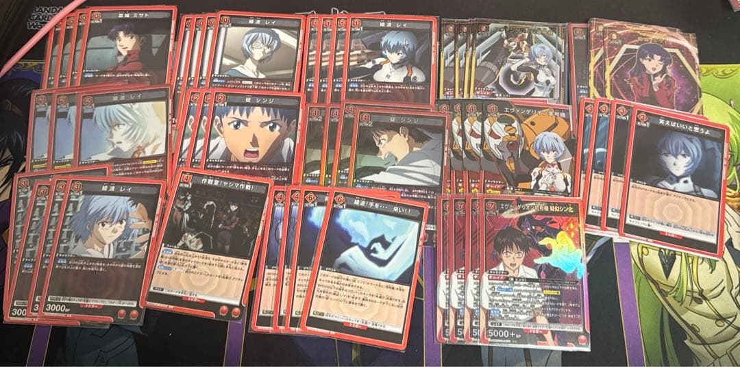 ユニオンアリーナ エヴァ 赤 初号機 擬似シン化 零号機 デッキ パラ付き