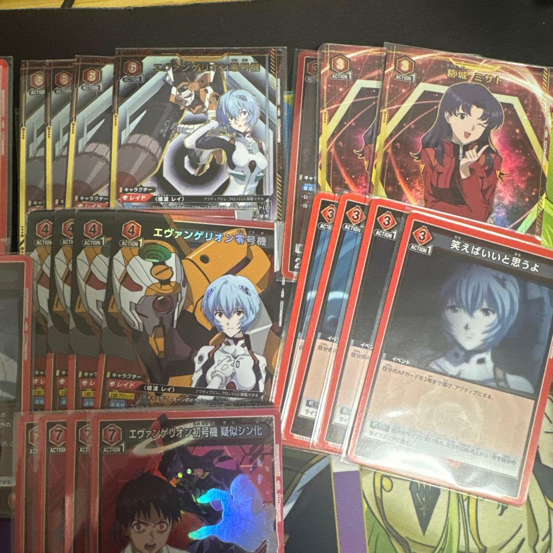 ユニオンアリーナ エヴァ 赤 初号機 擬似シン化 零号機 デッキ パラ付き