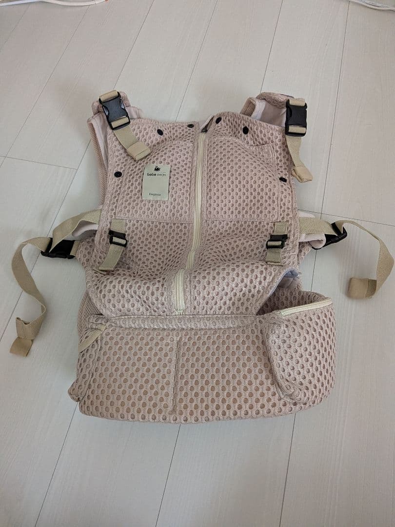 bebe swan メッシュ抱っこひも ベージュ