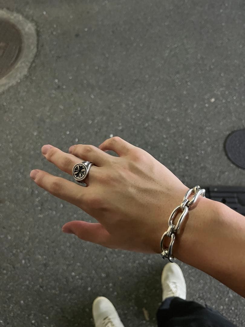 シェーヌダングルアンカーチェーン風シルバー925 ブレスレット