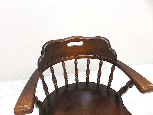 飛騨産業/キツツキ　「穂高」楢無垢材ウィンザーチェア　　　　アームチェア