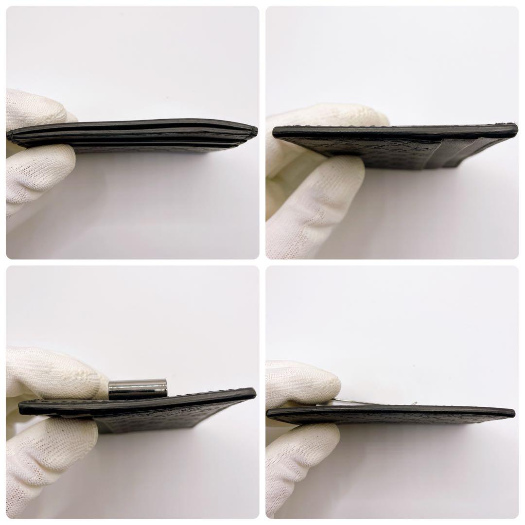 グッチ マネークリップ カードケース マイクロGG 黒　札入れ