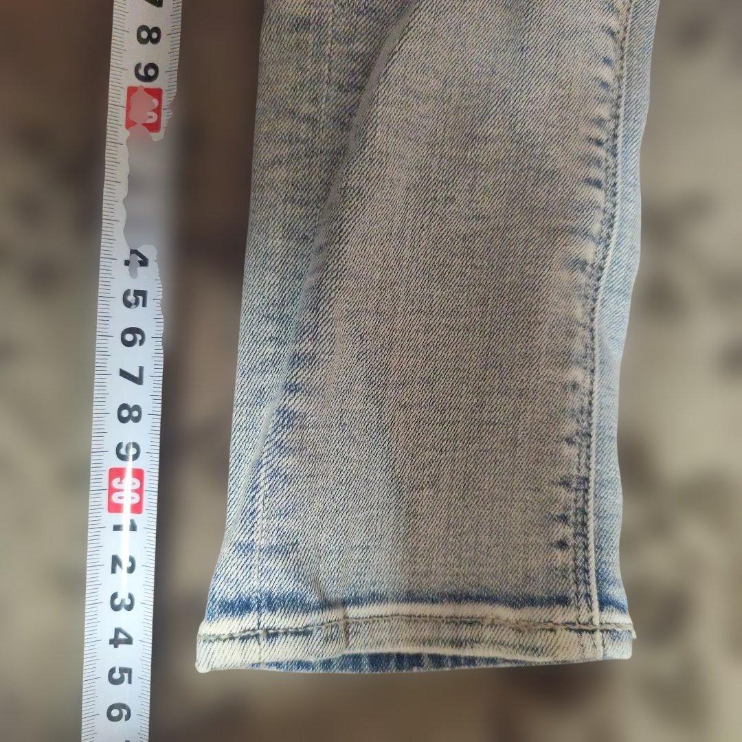 ジェイダ　ハイウエストウエストクロススキニーデニムパンツ