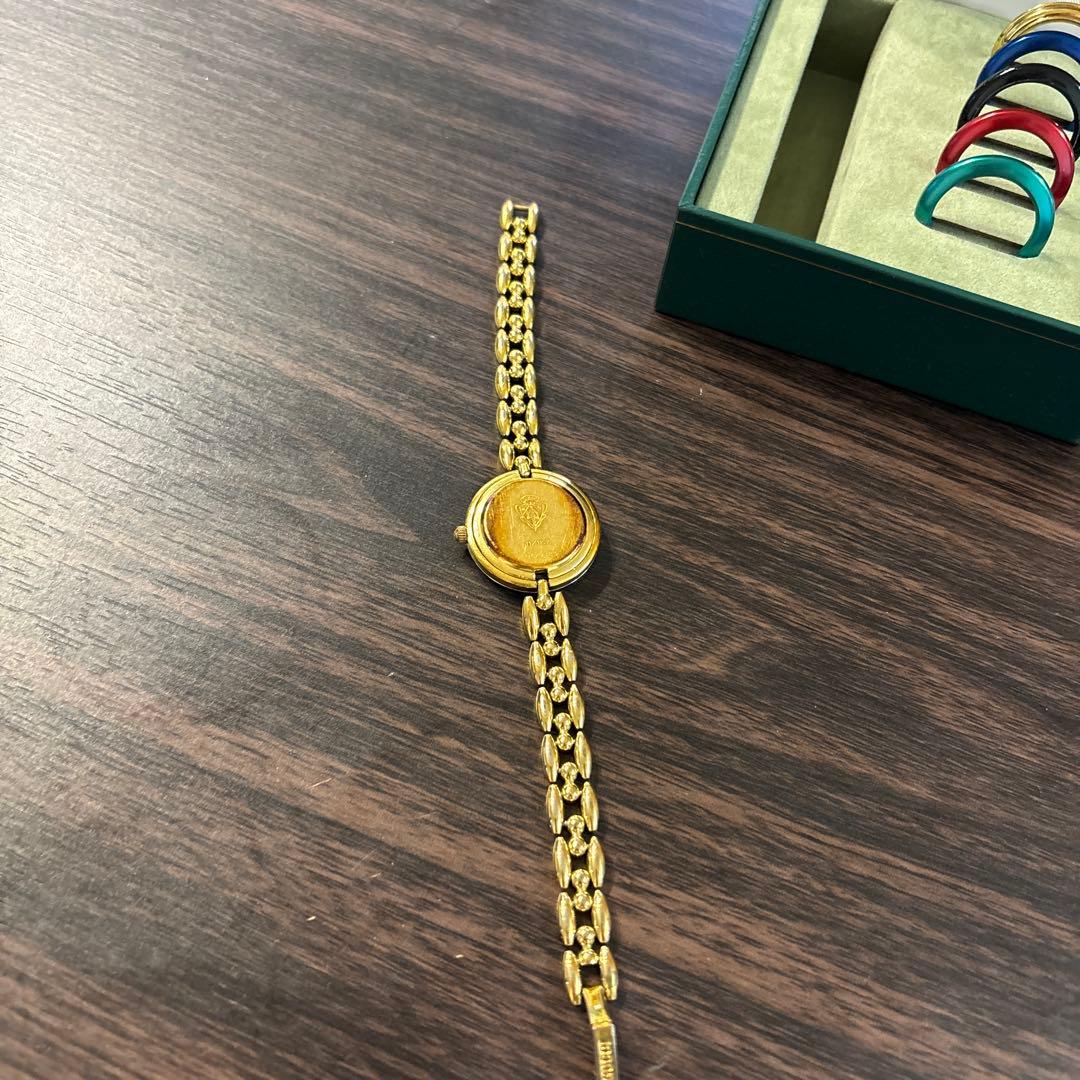 動作未確認　グッチ　チェンジベゼル　箱ベゼル付　ベゼル5個付　クォーツ