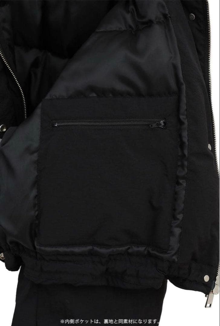 CLANE BALLOON SHORT DOWN JACKET ブラック