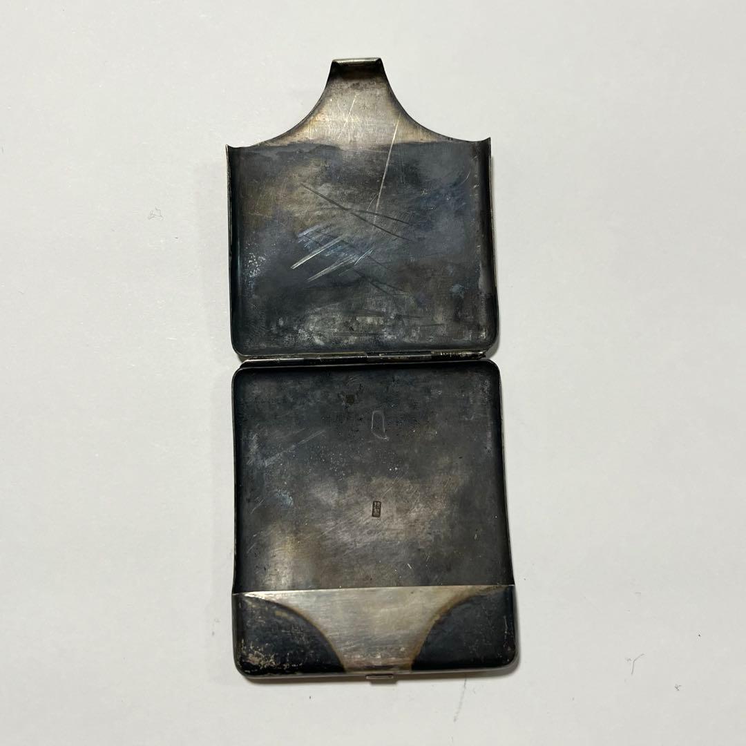 銀製　龍文　マッチケース