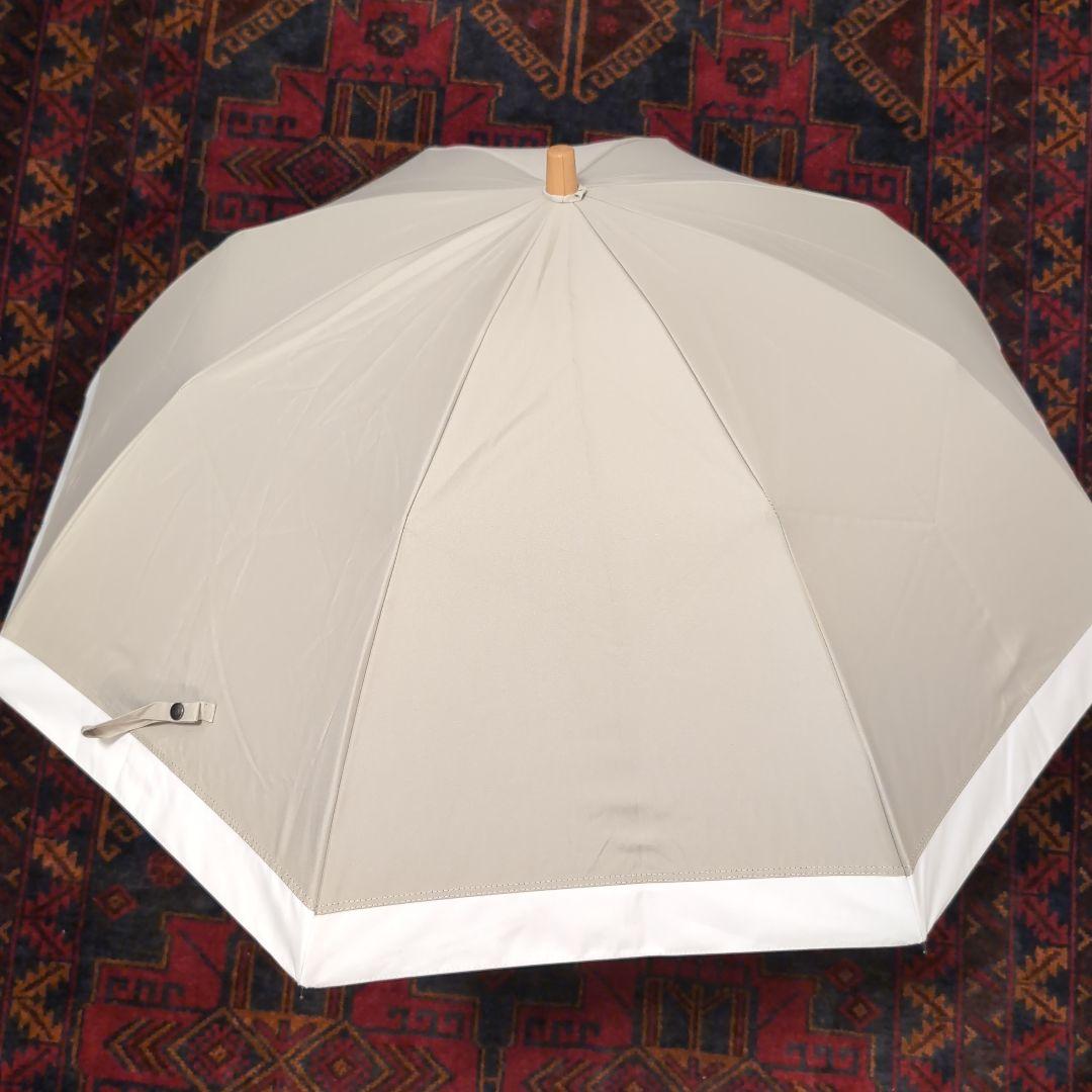 SUN BARRIER 100 アイボリー折りたたみ傘　サンバリア