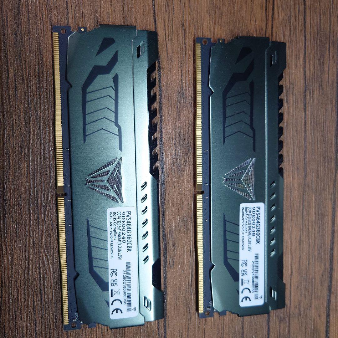 Viper Steel DDR4 3200MHz 32GB×2枚セット