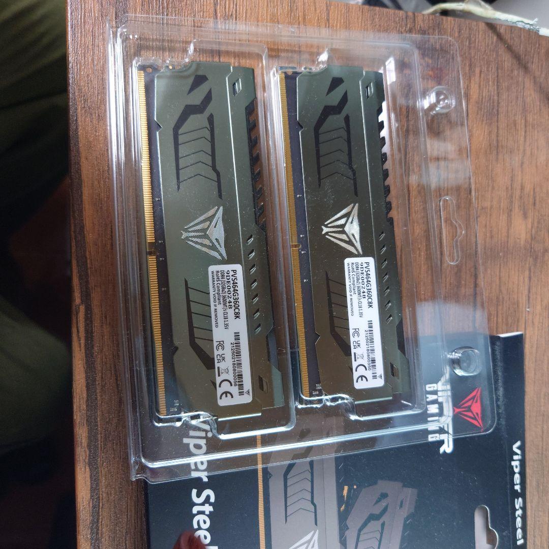 Viper Steel DDR4 3200MHz 32GB×2枚セット