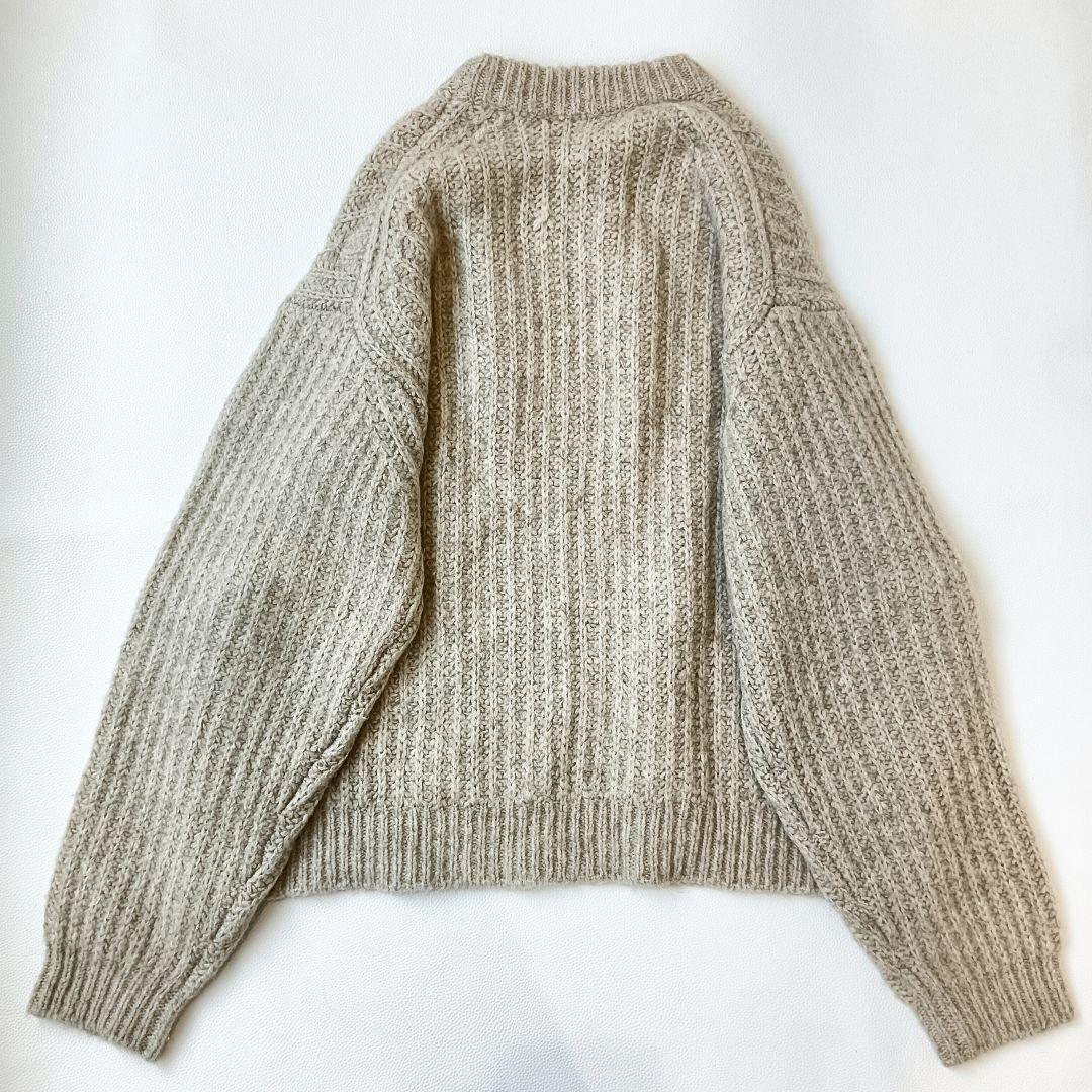 美品✨《NKNIT》YAKU big knitヤクビッグニットゆったりセーター