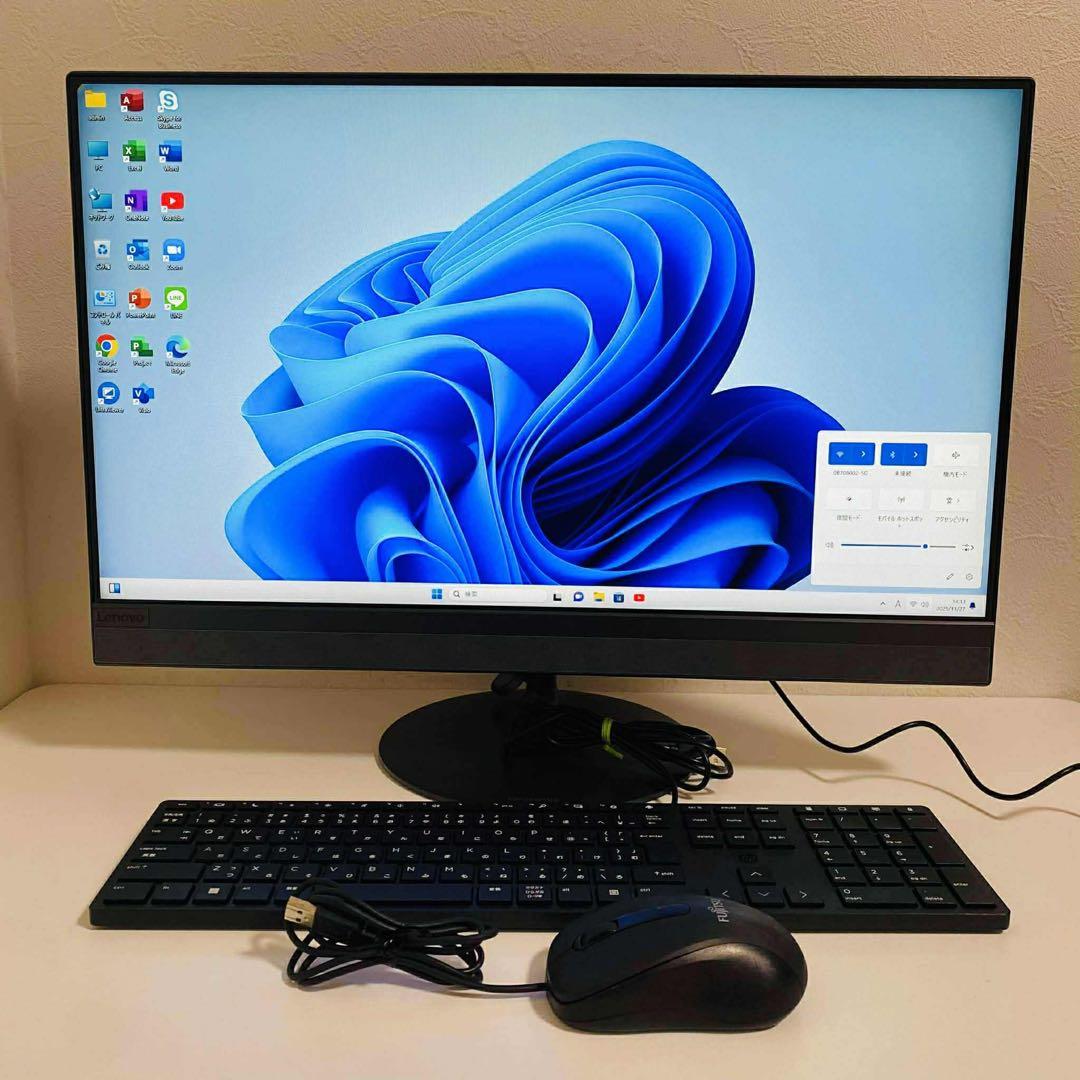 Y957 LENOVOデスクトップ1TB大容量 Windows11オフィス付き