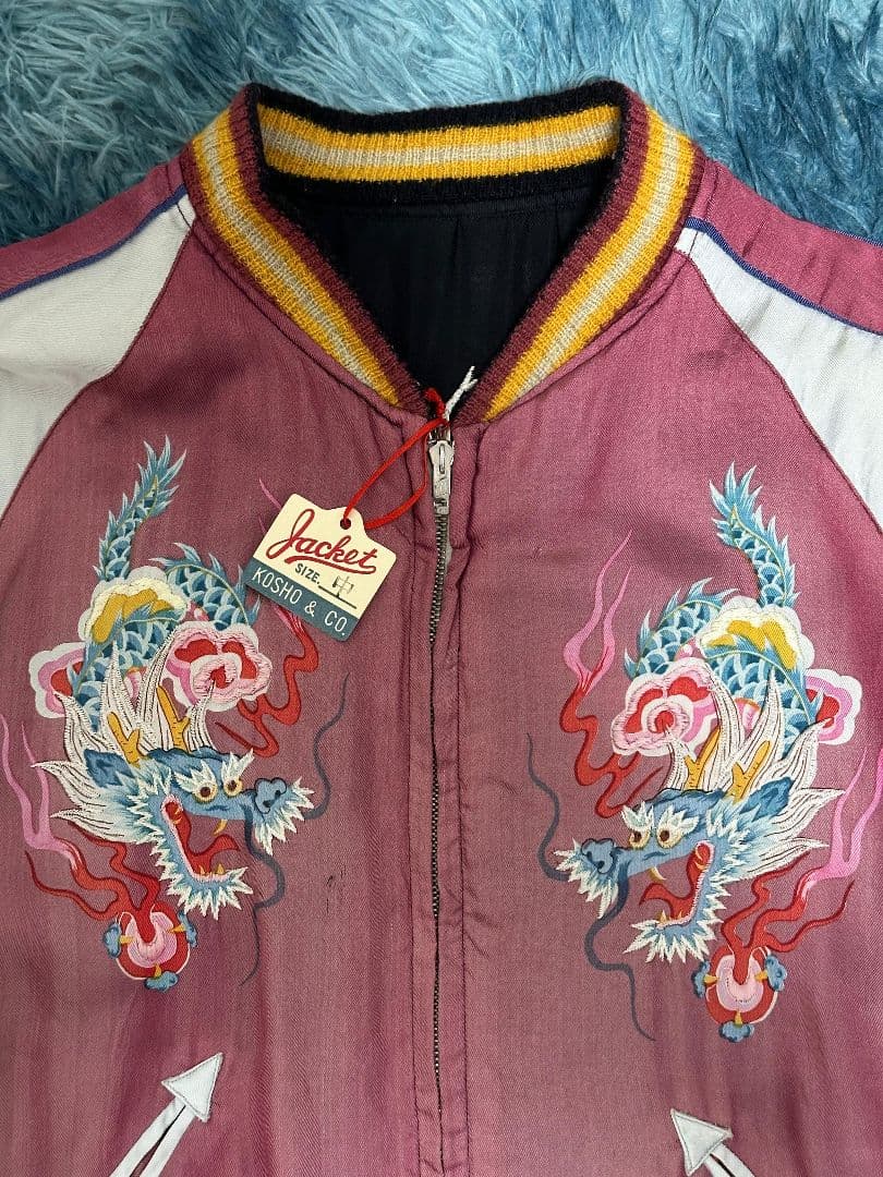 テーラー東洋 港商 虎×龍鷹 日本地図 小栗 旬着用スカジャン