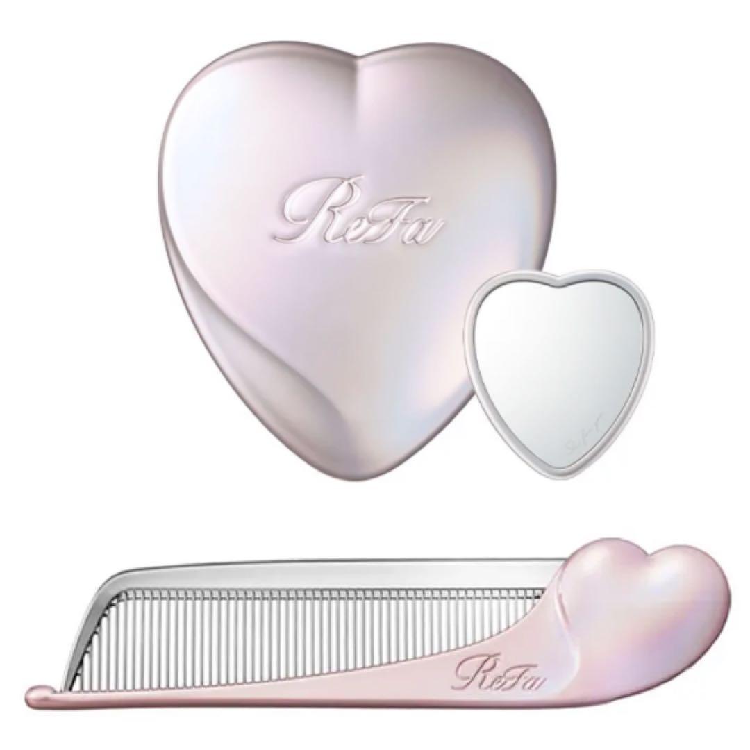 リファ ハートコームアイラ シルキーピンク ハートミラー シルキーピンク セット