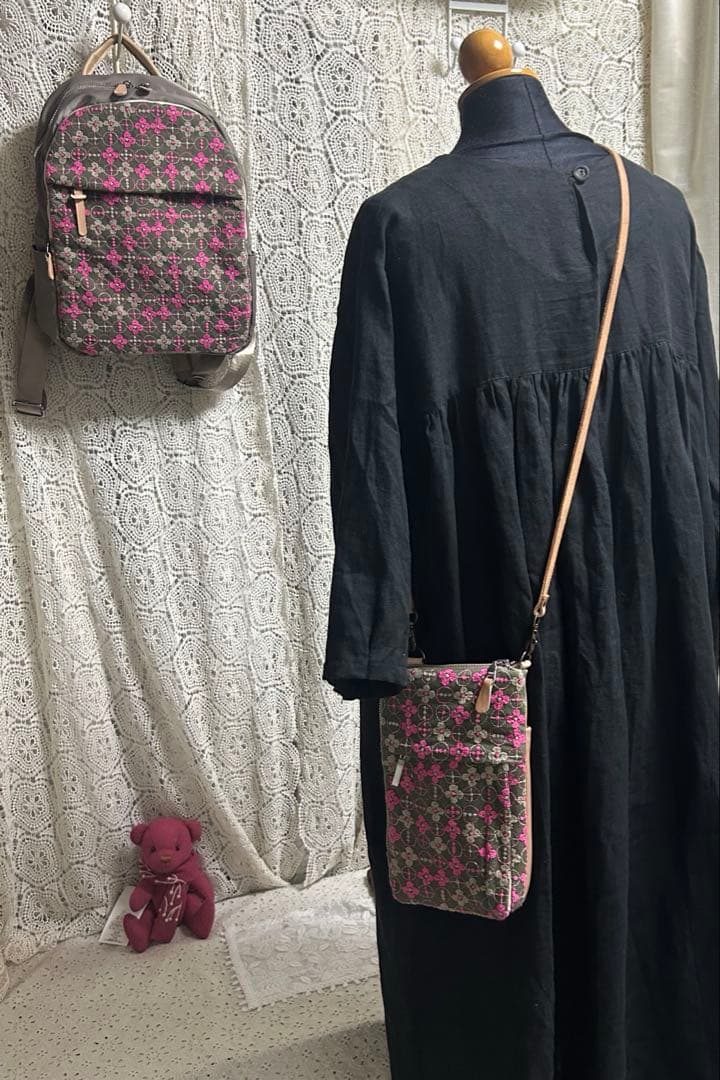 専用50904音の絵ハーフハンドメイドリュック　 ガバポシェット付き