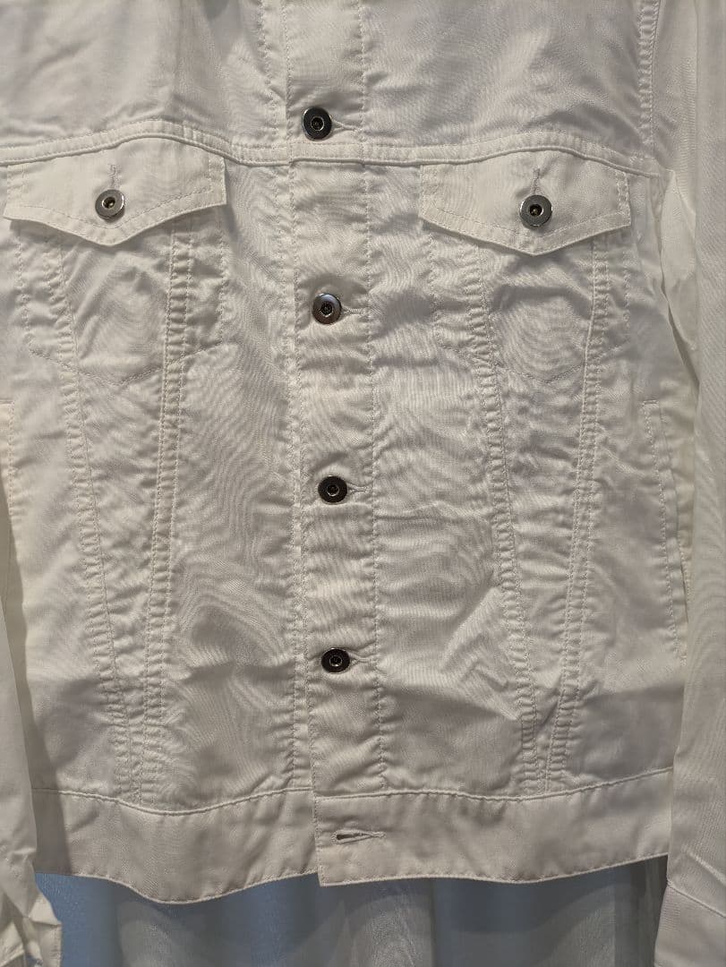 ミ*ル様 HOMME DEUX ホワイト トラッカージャケット Mサイズ DM-