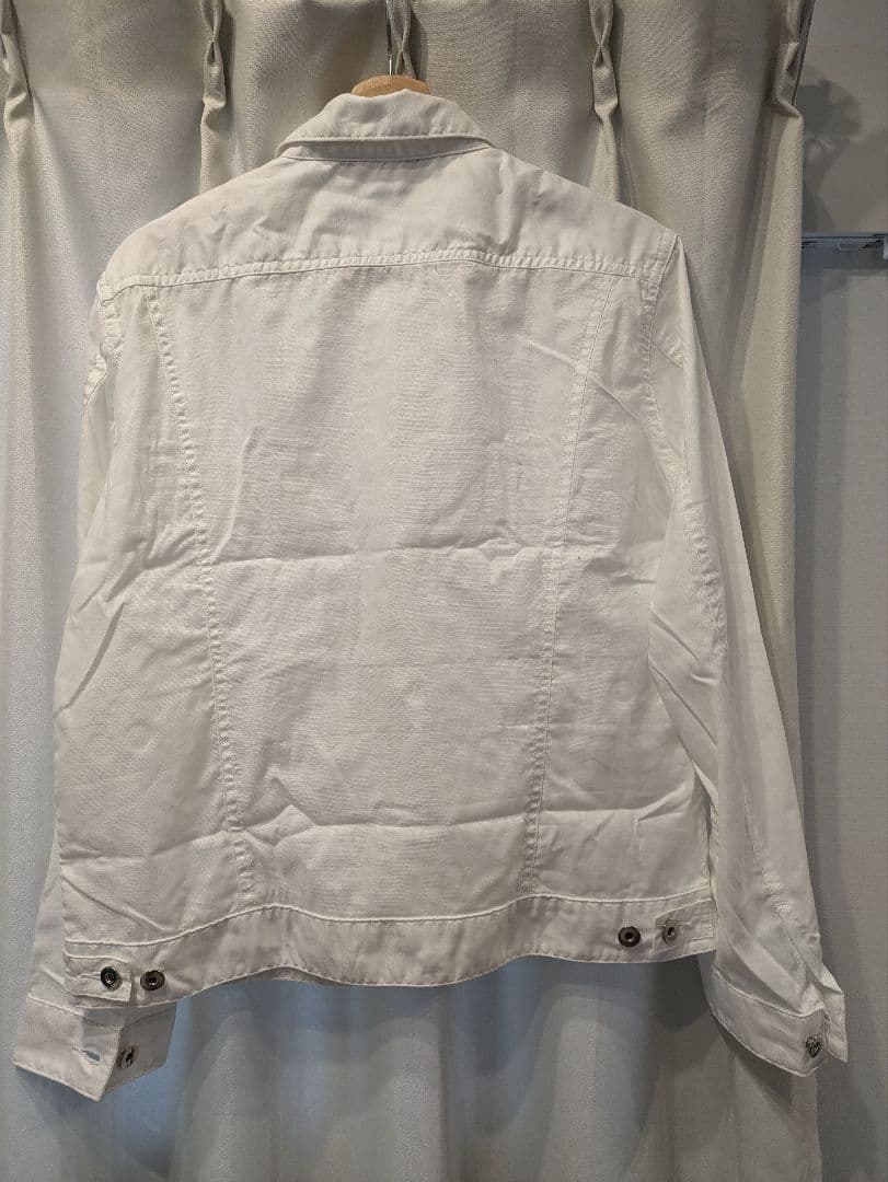 ミ*ル様 HOMME DEUX ホワイト トラッカージャケット Mサイズ DM-