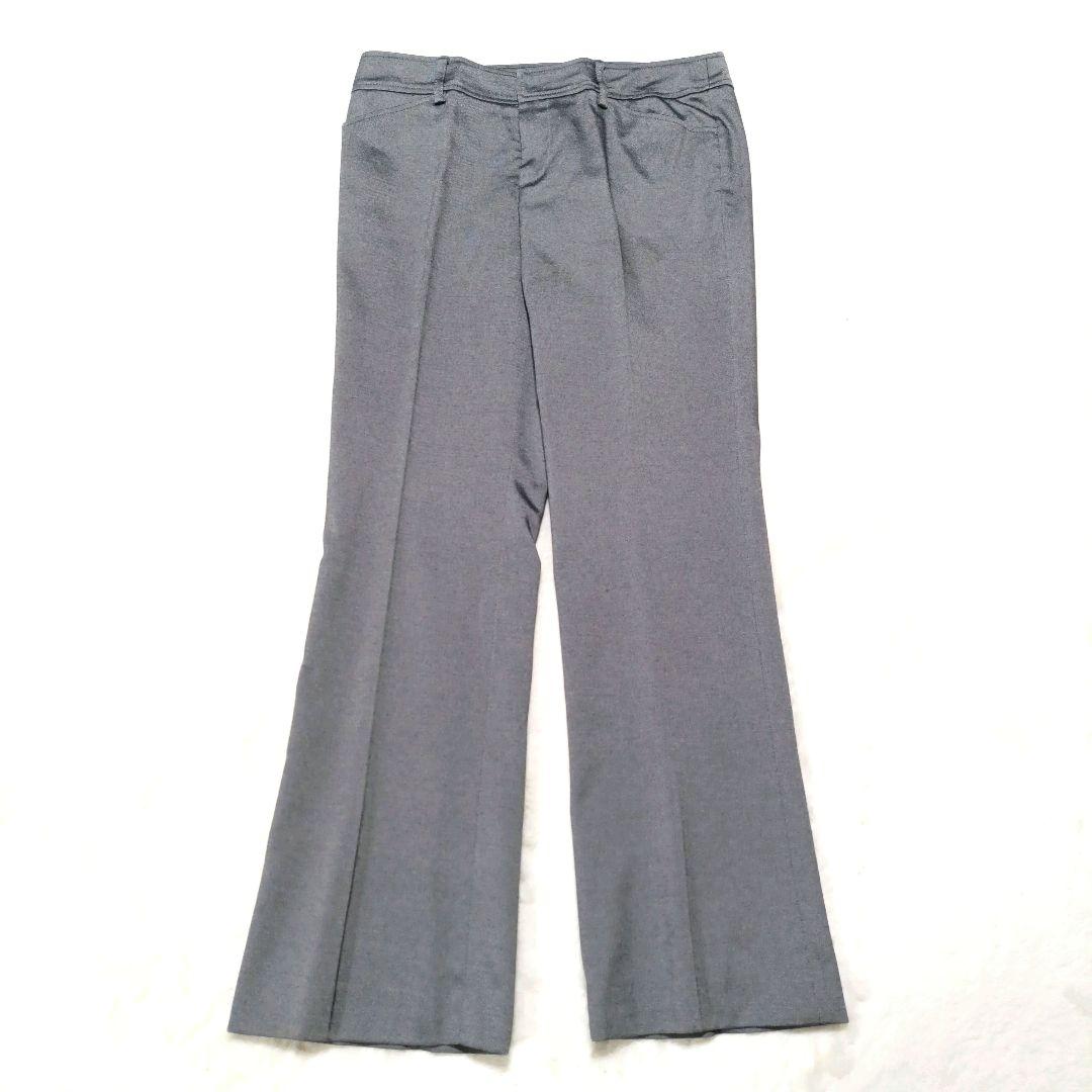 【22OCTOBRE】 セットアップ パンツスーツ　グレー　光沢　【超美品】