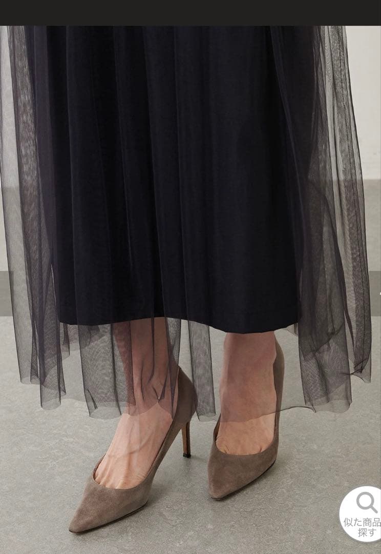 ウィムガゼット　チュール切替スカート サイズ38