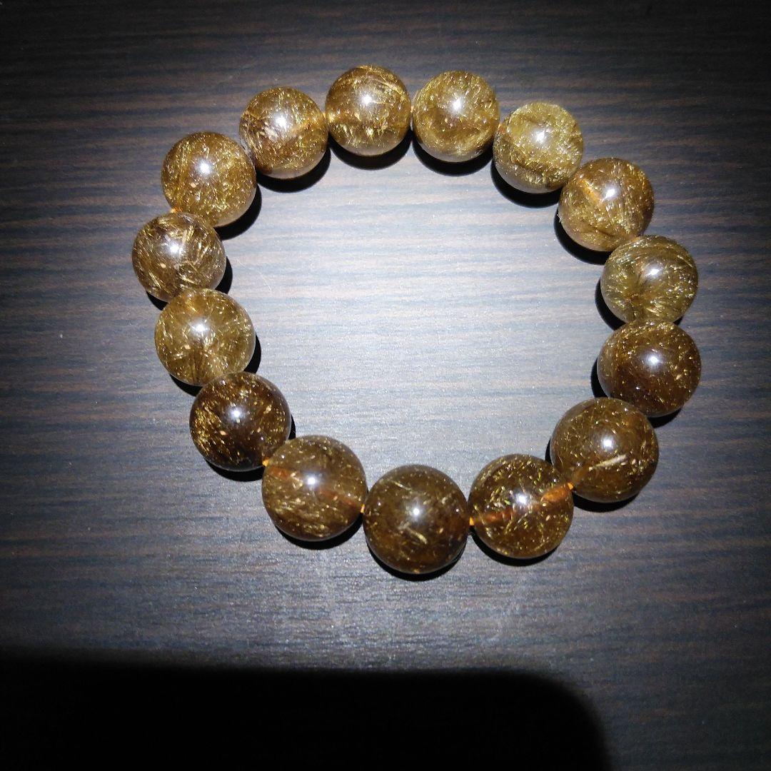 た*ん様 ルチルクォーツ ゴールド ブレスレット