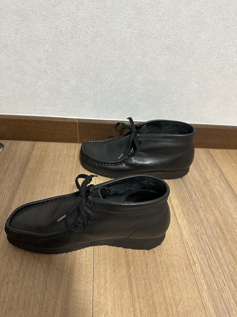 クラークス　ワラビー　レザー　ブーツ　US7.5 ブラック