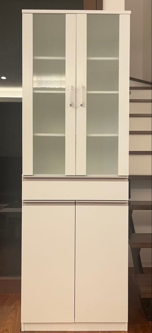 ニトリ　食器棚(フォルムN SK1860 WH)