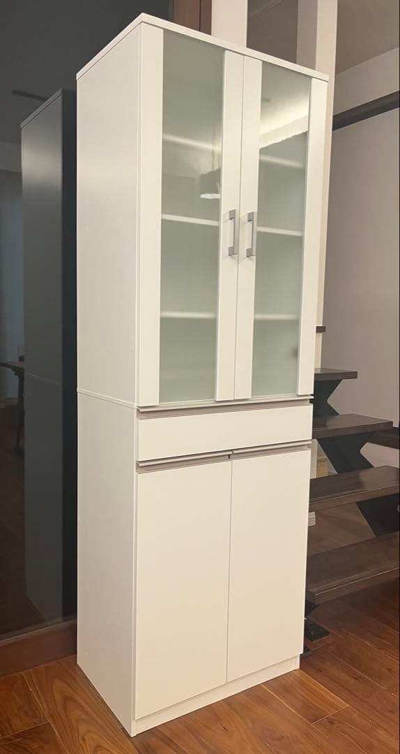 ニトリ　食器棚(フォルムN SK1860 WH)