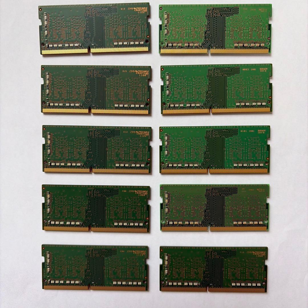【動作確認済】Samsung DDR4 3200 8GB ×10枚 /ノート用
