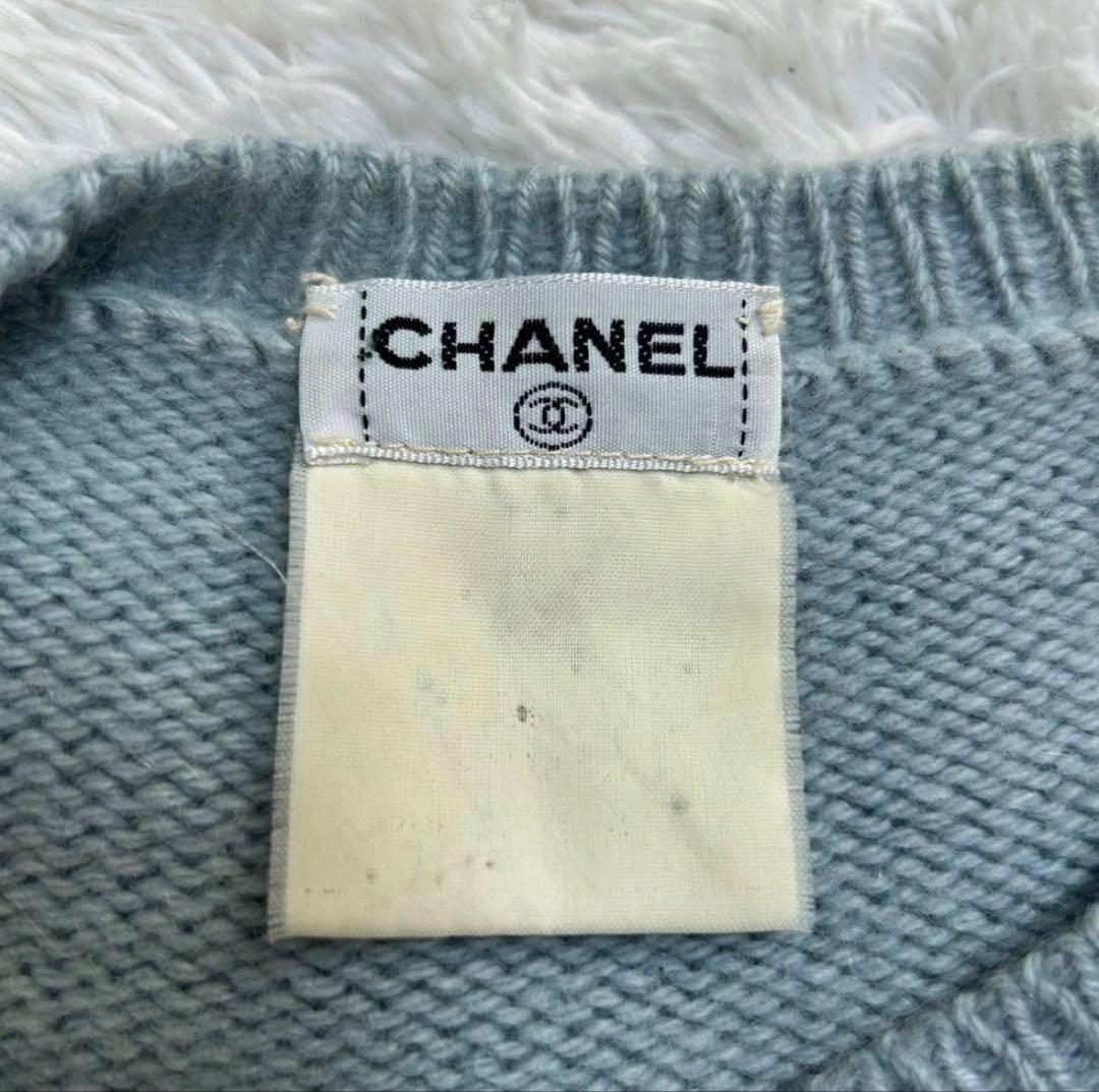 シャネルリボンモチーフ 長袖ニット