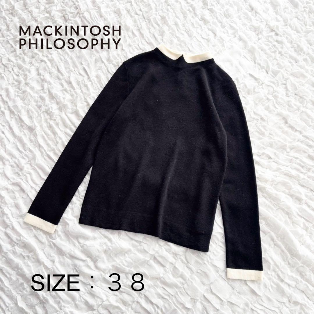 【美品】 マッキントッシュフィロソフィー ニット プルオーバー バイカラー