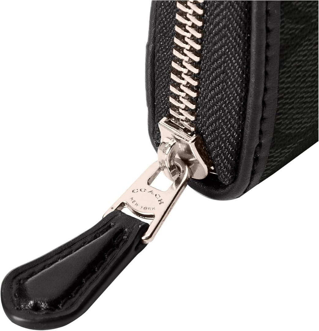 COACH コーチ 長財布 F54630 黒 ブラック ラウンドファスナー