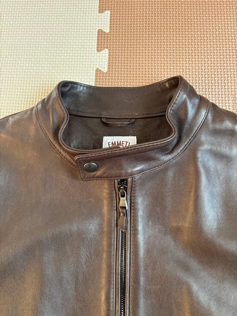EMMETI エンメティ JURI ユリ ラムスキンレザージャケット 48