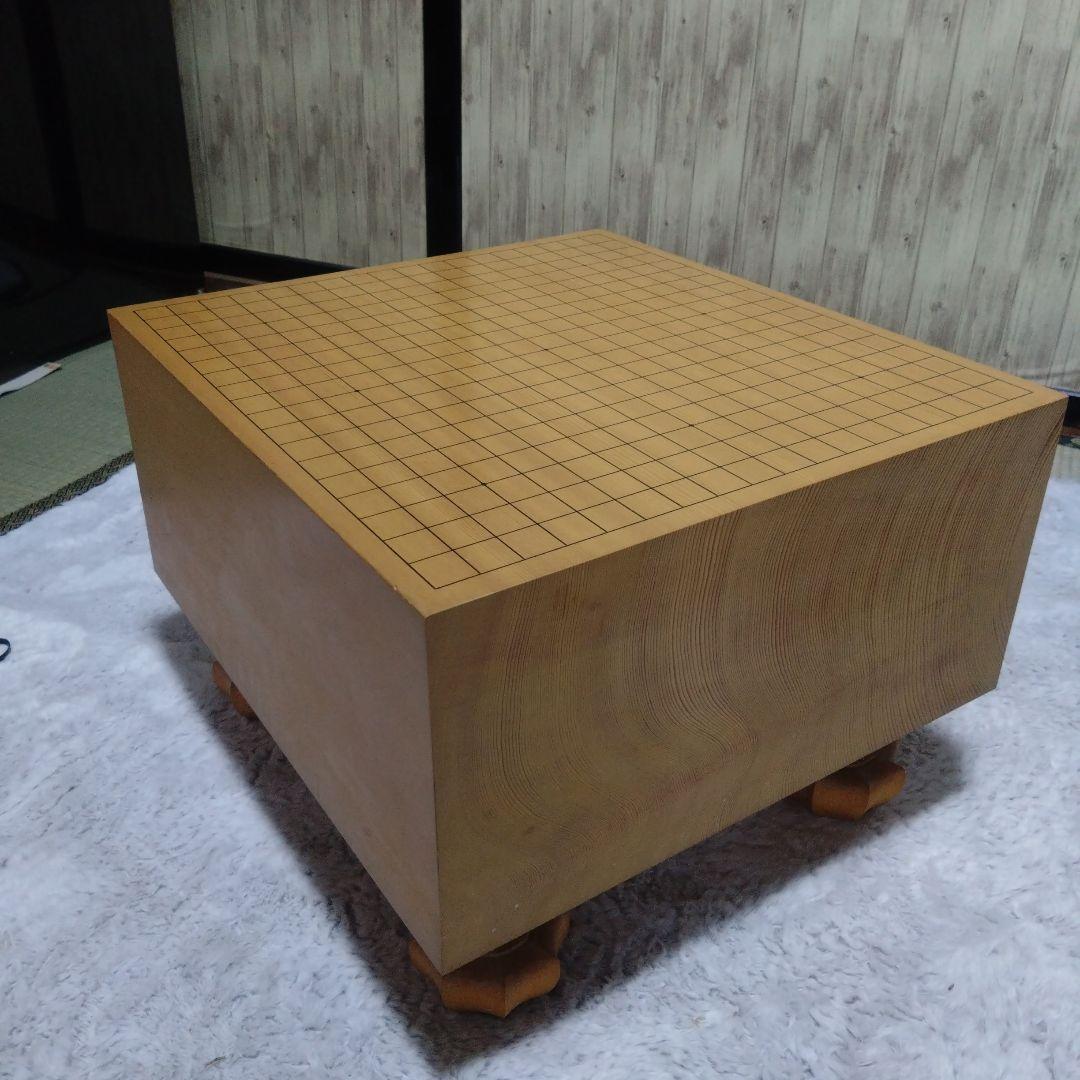 【囲碁】本榧碁盤　7寸　　天地柾目盤