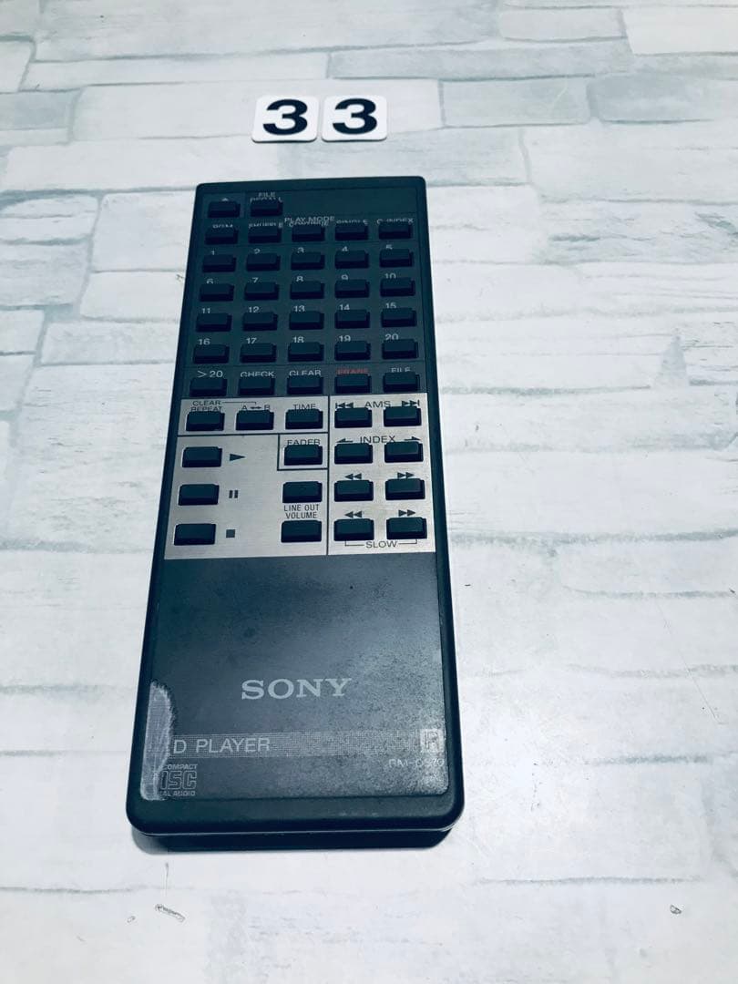 [保証あり]SONYソニー CDプレーヤー用リモコン RM-D570