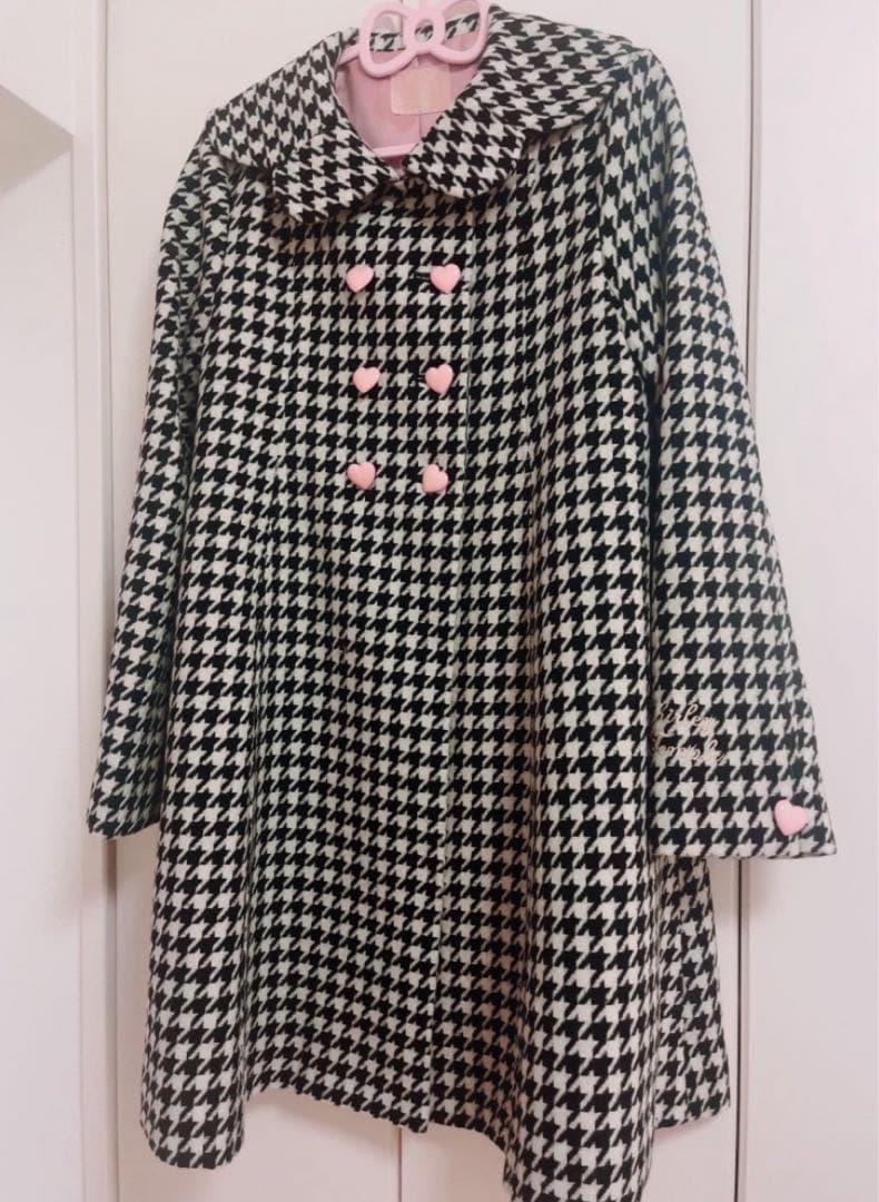 シャーリーテンプル 千鳥Aラインコート 150160