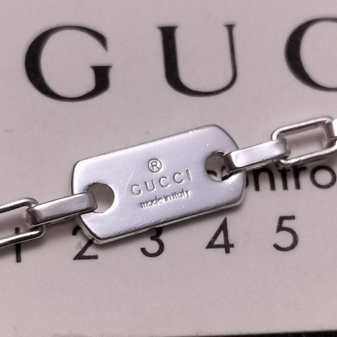 GUCCI ベネチアン ネックレス 50cm スクエア ボストン 925