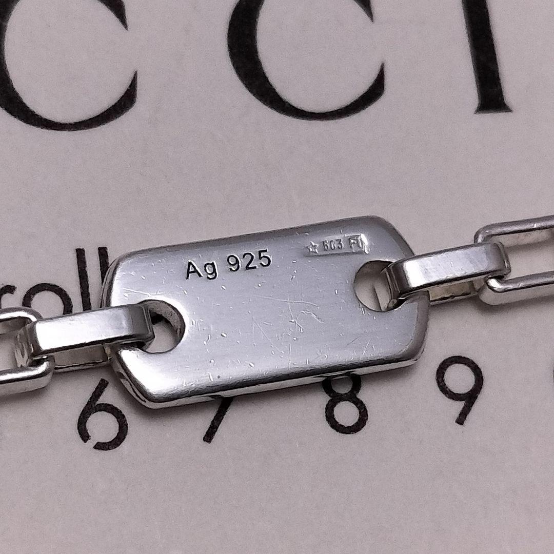 GUCCI ベネチアン ネックレス 50cm スクエア ボストン 925