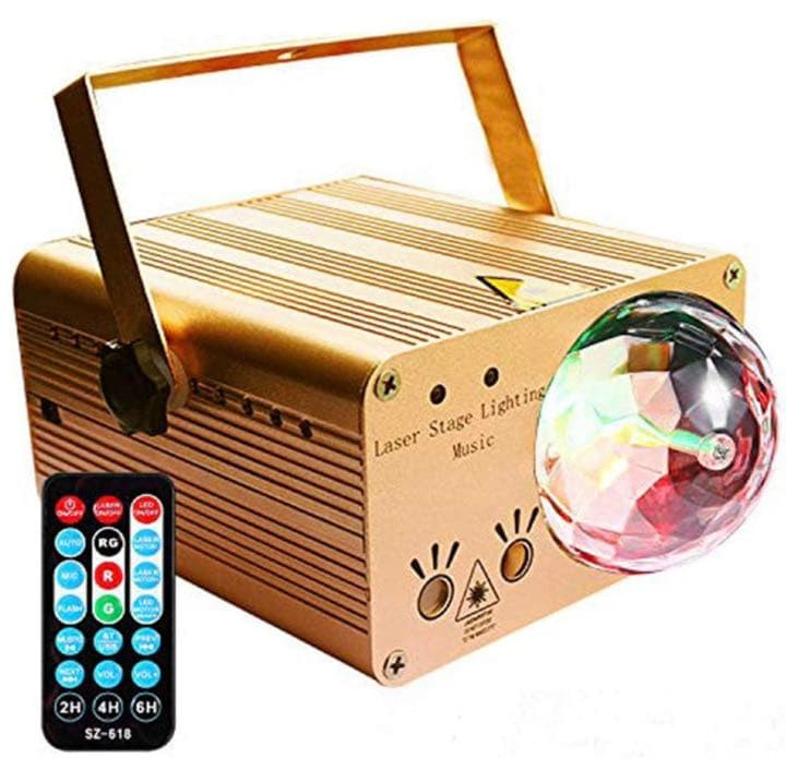 ステージライト投影ライトミラーボール USB充電 5V/2A SDカード