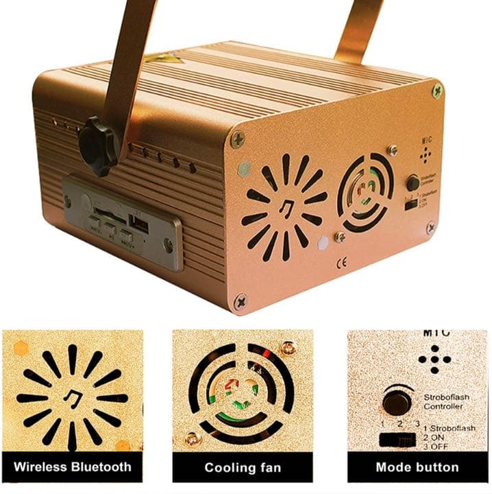 ステージライト投影ライトミラーボール USB充電 5V/2A SDカード