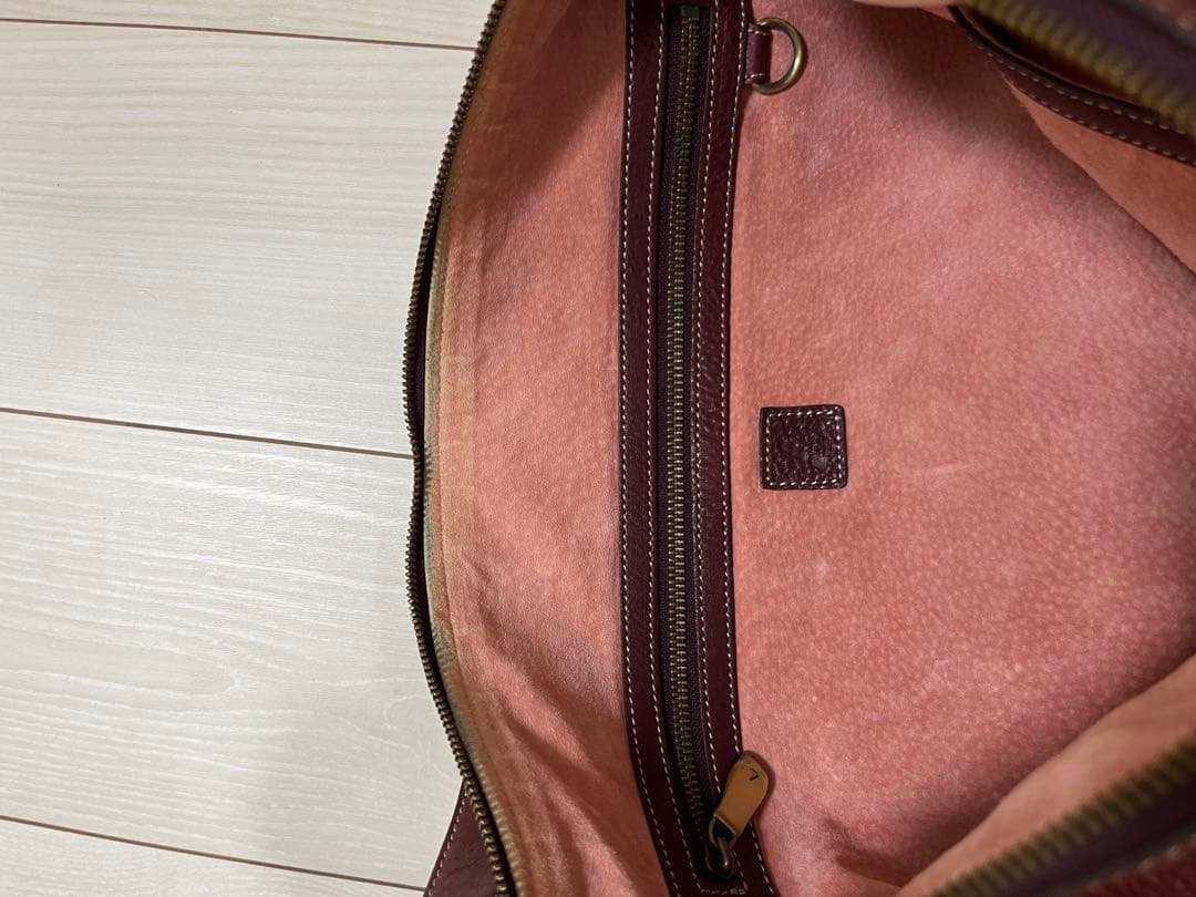 土屋鞄製作所　バーガンディ レザー メッセンジャーバッグ
