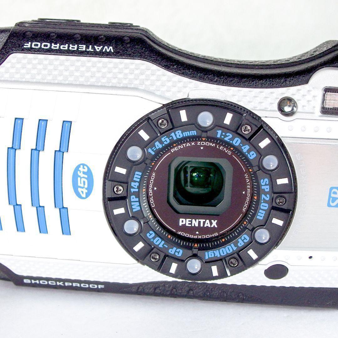 極上 完動 美品 ペンタックス PENTAX WG-3 ストラップ 社外充電器付