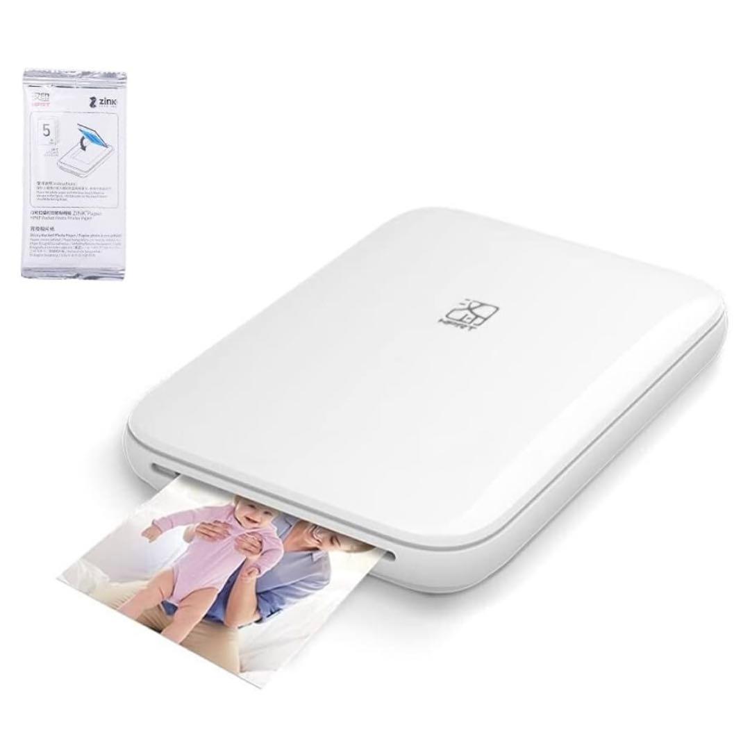 明誠 フォトプリンター スマホプリンター ARフォト写真対応　用紙5枚付き